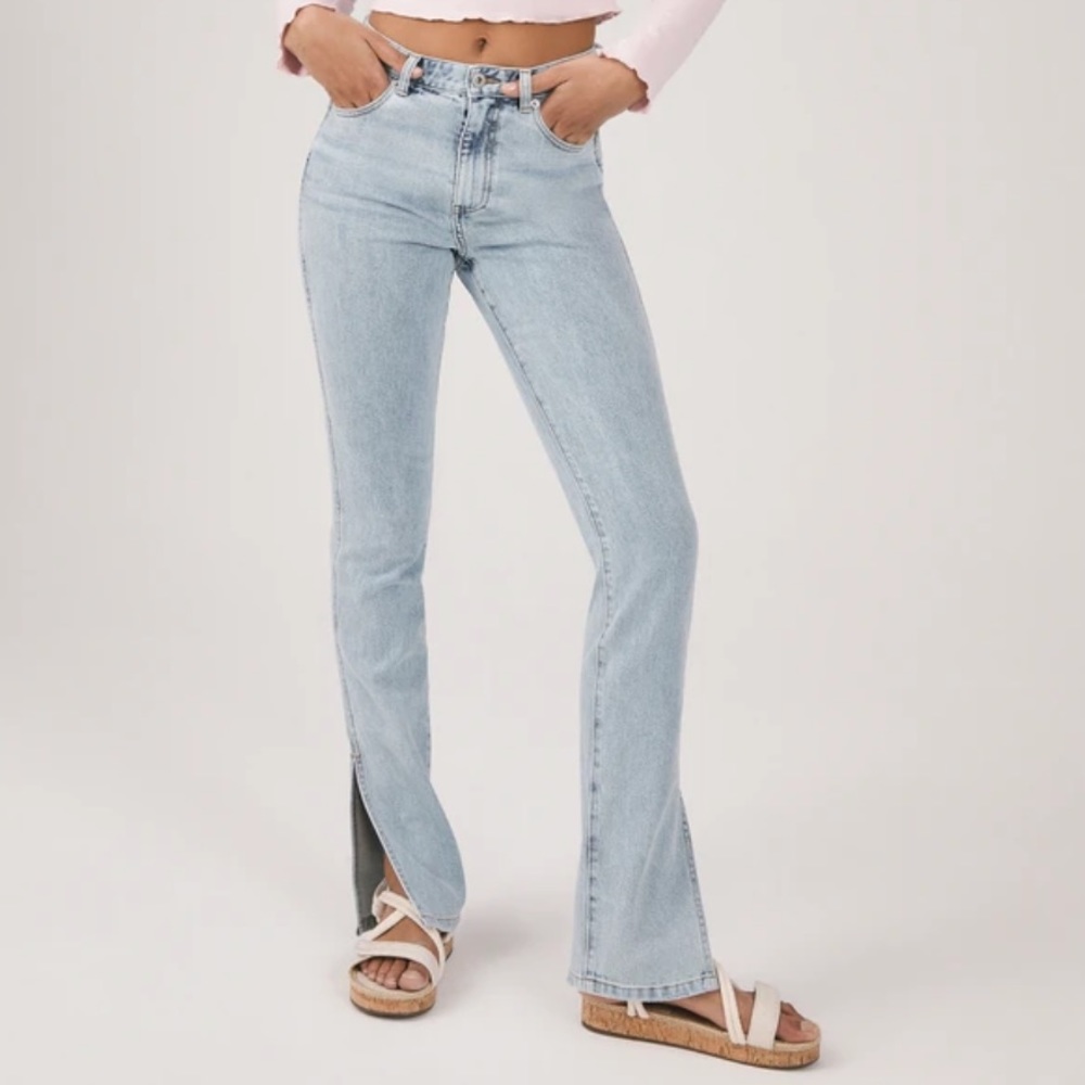Something Navy Nina Denim Jean w/ Slits . Size 6